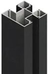 Aluminiumpfosten Typ D 7x7x250 cm Anthrazit