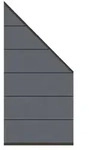 System WPC XL Zaunfeld-Set anthrazit 2824 - 91x184-94cm