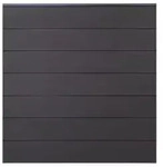 GrojaSolid Grande BPC Steckzaun-Set 180x180cm anthrazitgrau, Leiste DB 703