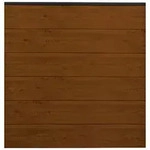 GroJa BasicLine Steckzaun-Set Golden Oak - Leiste anthrazit 180x180cm