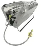 BBQ 42 kleinster Koffergasgrill f&uuml;r unterwegs f&uuml;r Schraubkartusche oder...