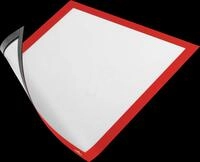DURABLE 486903 - Info-Rahmen, A4, magnetisch, rot, 5 St&uuml;ck