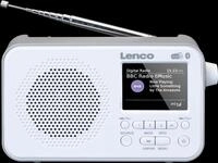 LENCO PDR-036WH - DAB+/UKW Radio, TFT-Display, Bluetooth, tragbar, Akku