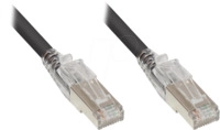 GC 8060-HV050S - Patchkabel mit Verriegelung Cat.6A, schwarz, 5 m
