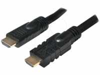 LOGILINK CHA0010 - HDMI A Stk. > HDMI A Stk., 4K@30 Hz, Verstärker, schwarz.,...