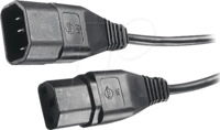 NKKV 150 SW - Netzkabelverl&auml;ngerung, C14, 1,5 m, schw, C13