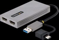 ST 107B-USB - Adapter USB, USB A/C > 2x HDMI
