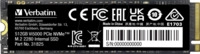 VERBATIM 31825 - Verbatim Vi5000 PCIe NVMe M.2 SSD 512 GB