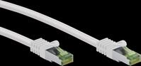 GOOBAY 61102 - Cat.8.1 Patchkabel, S/FTP (PiMF), CU, wei&szlig;, 0,25 m