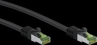 GOOBAY 61092 - Cat.8.1 Patchkabel, S/FTP (PiMF), CU, schwarz, 0,5 m