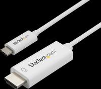 ST CDP2HD1MWNL - Kabel, USB-C > HDMI, 4K 60Hz, wei&szlig;, 1 m