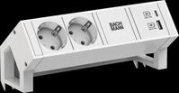 BACH 902.3201 - DESK 2 Steckdoseneinheiten, 2-fach, USB A&C 22W