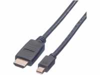 VALUE 11995791 - Mini DisplayPort 1.1 auf HDMI A Stecker, 1080p 60Hz, 2,0 m