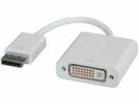 ROLINE 12033133 - DisplayPort Adapter, DP Stecker auf DVI Buchse
