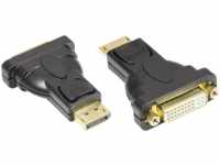 GC DVI-DP - DisplayPort Adapter, DP Stecker auf DVI-I 24+5 Buchse