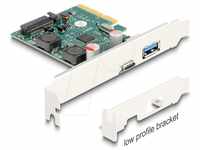 DELOCK 90107 - PCIe x4 > 1 x extern USB 3.1 Typ A, 1x Type-C, Low Profile