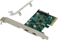 CON EMRICK07G - PCIe x4 > 2x extern USB 3.1 C
