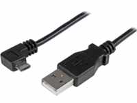 ST USBAUB2MRA - Sync- & Ladekabel, USB-A > Micro-B, 2 m, gewinkelt, schwarz