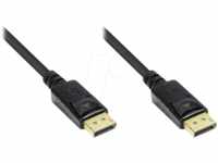 GC 4810-075G - DisplayPort Kabel, DisplayPort 1.2 Stecker, 7,5 m, schwarz, verg