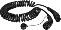 LOGILINK EVC0113 - Typ 2 Kabel, f&uuml;r E-Fahrzeuge, 11 kW, 5 m, Spiral
