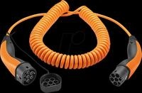 LAPP 61799 - Typ 2 Kabel, Spiral, 11 kW, 20 A, 3-Phase, 5 m, orange