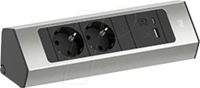 BACH 932.002 - CASIA 2 Steckdosenleiste, 2-fach, USB A&C 22W