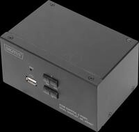 DIGITUS DS-12860 - 2-Port KVM-Switch, HDMI, USB, Audio