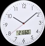 TFA 60304802 - Analoge Wanduhr mit digitalem Thermometer und Hygrometer