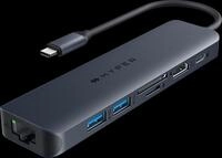 HYPER HD4003GL - PortReplicator/Dockingstation, USB-C, 7 Port