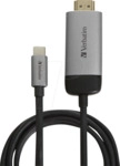 VERBATIM 49144 - Adapterkabel USB C > HDMI, 4K@60 Hz, 1,5 m