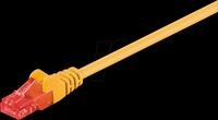 GOOBAY 95249 - Cat.6 U/UTP Patchkabel, CCA, gelb, 0,25 m