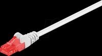GOOBAY 95257 - Cat.6 Patchkabel, U/UTP, 0,25 m, wei&szlig;