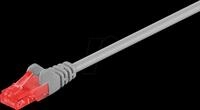 GOOBAY 68434 - Cat.6 Patchkabel, U/UTP, 0,5 m, grau