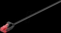 GOOBAY 93730 - Cat.6 Slim-Patchkabel, U/UTP, 10 m, schwarz