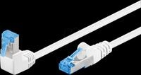 GOOBAY 51563 - Patchkabel Cat.6a S/FTP gewinkelt / gerade, 0,5 m