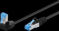 GOOBAY 51558 - Patchkabel Cat.6a S/FTP gewinkelt / gerade, 2 m