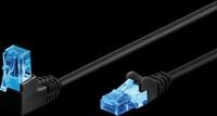 GOOBAY 51528 - Patchkabel Cat.6a U/UTP gewinkelt / gerade, 0,5 m