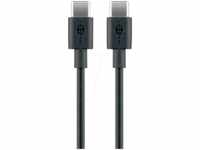 GOOBAY 66316 - Sync- & Ladekabel, USB-C™ -> USB-C™, 0,5m, schwarz