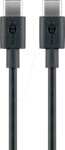 GOOBAY 66318 - Sync- & Ladekabel, USB-C&trade; -> USB-C&trade;, 1,0m, schwarz