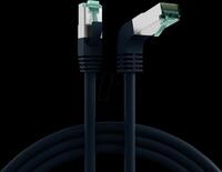 EFB MK6001W0,5B - RJ45 Patchkabel Cat.6a S/FTP LSZH 1x90&deg; schwarz 0,5 m