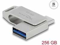 DELOCK 54008 - USB-Stick, USB 3.2, 256 GB, USB-C/USB-A