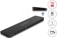 DELOCK 88050 - PortReplicator, USB-C, Triple Display, 4k