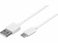 GOOBAY 38677 - Sync- & Ladekabel, USB-A -> USB-C™, 0,1 m, weiß