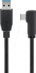 GOOBAY 66501 - Kabel USB 5 Gb/s Typ-C > Typ-A 90&deg;, 1,0 m
