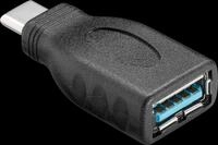 GOOBAY 45395 - USB 3.0 SuperSpeed Adapter USB-C auf Typ-A, schwarz