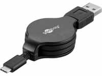 GOOBAY 45743 - Sync- & Ladekabel, USB-A -> USB USB-C™, ausziehbar