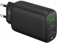 GOOBAY 61760 - USB (PD)-Ladegerät, 3 A, 65 W, USB-C, 3-Port, schwarz