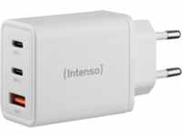 INTENSO 7806512 - USB-Ladegerät, 65 W, 1x USB-A, 2x USB-C, PD3.0, QC4.0, GaN, weiß