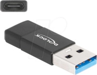DELOCK 60001 - USB 3.1 Adapter, A Stecker auf C Buchse, schwarz