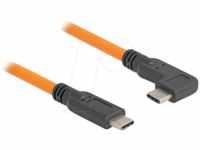 DELOCK 87961 - USB 3.0 Kabel, C Stecker auf 90° C Stecker, Tethered Shooting, 1
